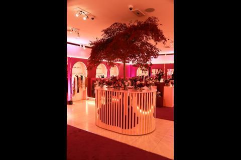 Interior of Shein pop-up, Oxford Street